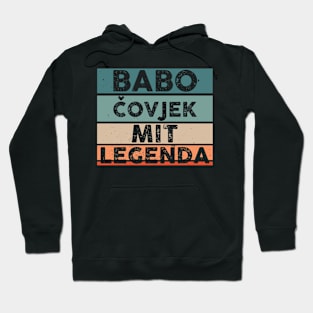 Babo Bosnia Father Bosnian Dad Balkan Bosna Hoodie